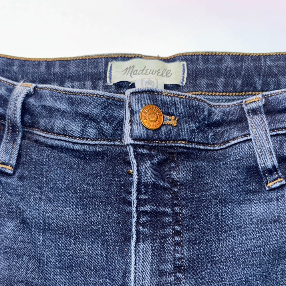 Madewell Curvy High‎ Rise skinny Dark Blue Denim jeans